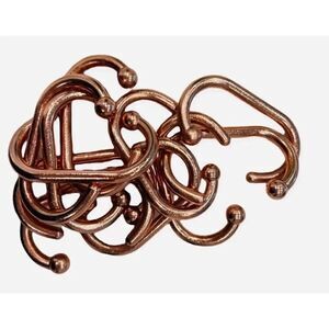 New Threshold Rose Gold Bathroom Shower Curtain Hooks